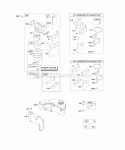 Carburetor Fuel Supply Diagram and Parts List for 123672-0136-E1  Briggs and Stratton Engine
